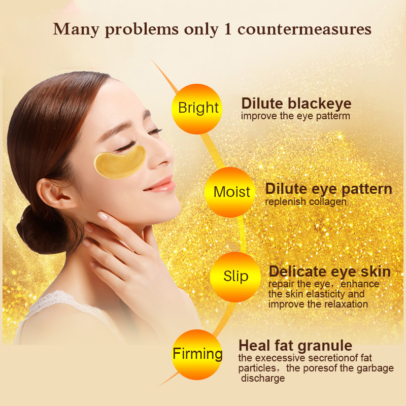 10/20pcs Golden Crystal Collag - Skincare Oil Control review and price