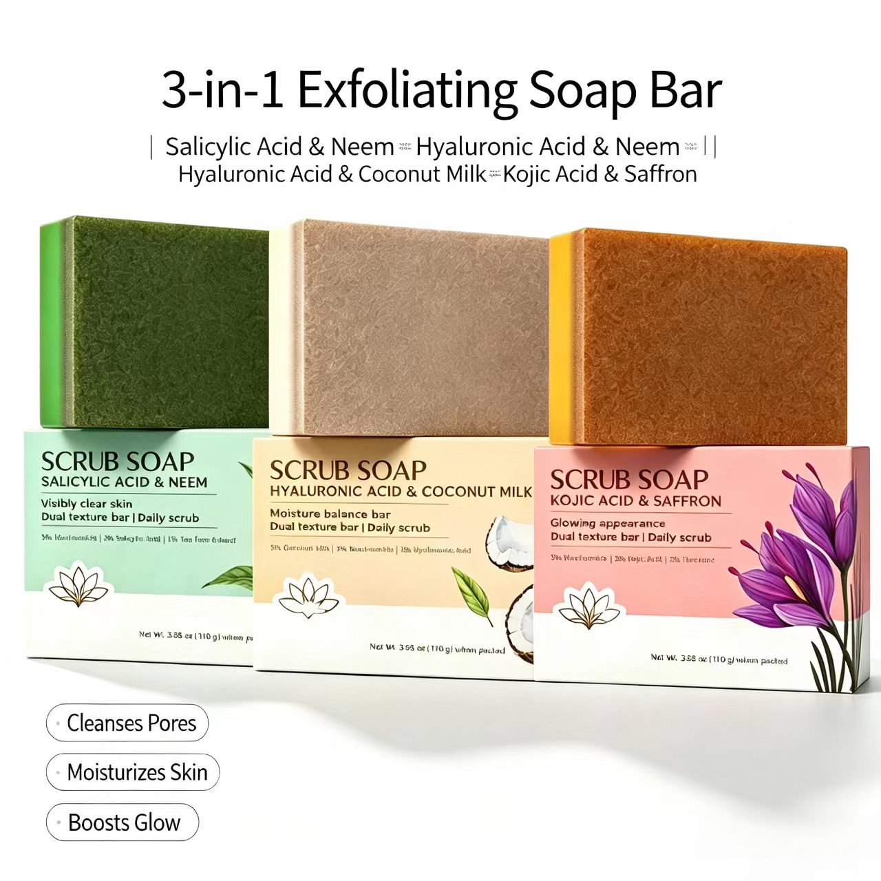Scrub Bar Soap | Salicylic Aci - Salicylic Acid Cleanser review and price