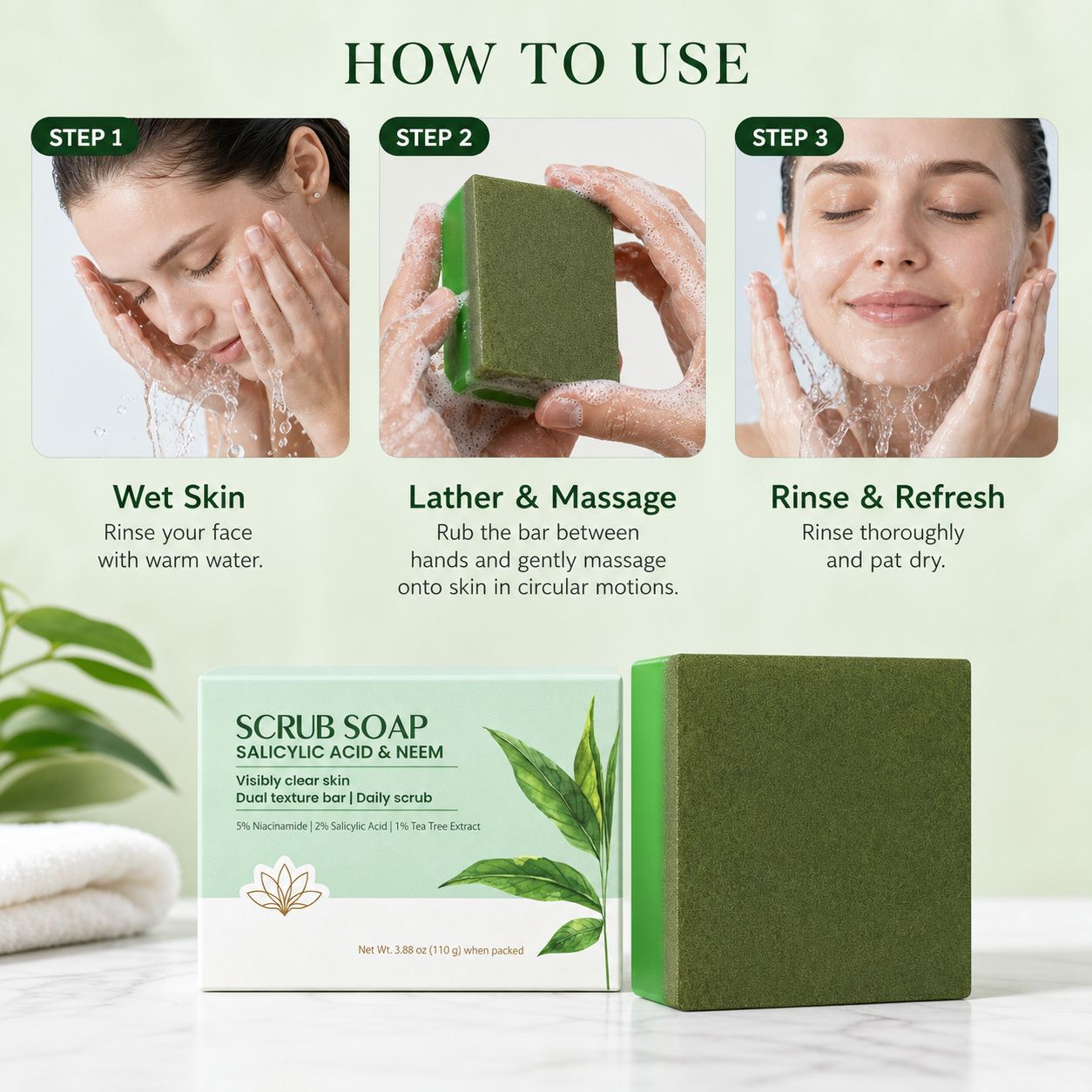 Scrub Bar Soap | Salicylic Aci - Salicylic Acid Cleanser review and price